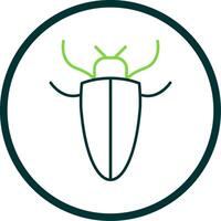 Insect Line Circle Icon vector