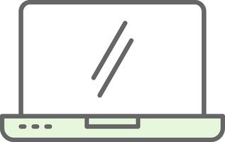 Laptop Fillay Icon vector