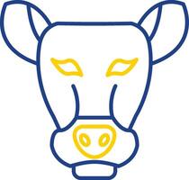 Llama Line Two Color Icon vector