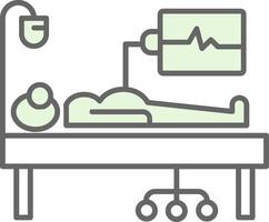 Medical Supervision Fillay Icon vector