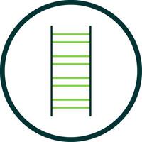 Ladder Line Circle Icon vector