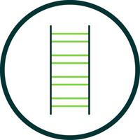 Ladder Line Circle Icon vector