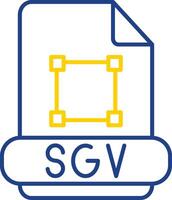 Svg Line Two Color Icon vector