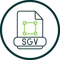 Svg Line Circle Icon vector