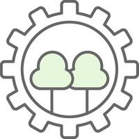 Forest Management Fillay Icon vector