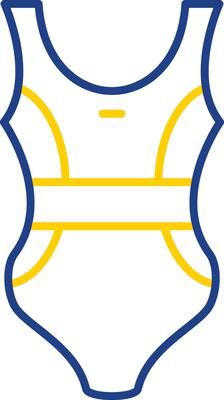Swimsuit Line Two Color Icon