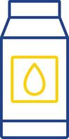 Milk Line Two Color Icon vector
