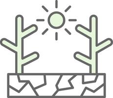 Drought Fillay Icon vector