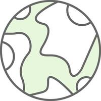 Earth Fillay Icon vector