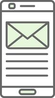 Email Fillay Icon vector