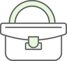 Handbag Fillay Icon vector