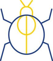 Cockroach Line Two Color Icon vector
