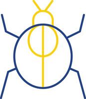 Cockroach Line Two Color Icon vector