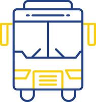 Bus Line Two Color Icon vector