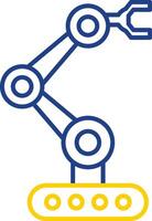 Robotics Line Two Color Icon vector