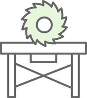 Circular Saw Fillay Icon vector