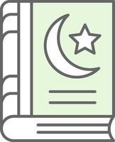 Holy Book Fillay Icon vector