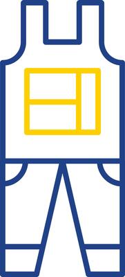Overalls Line Two Color Icon