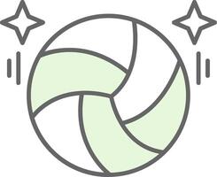 Volleyball Fillay Icon vector