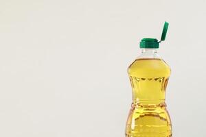 vegetable oil of cook bottle. photo