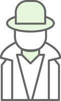 Hacker Fillay Icon vector