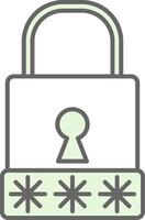contraseña relleno icono vector