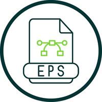 Eps Line Circle Icon vector