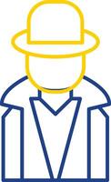 Hacker Line Two Color Icon vector