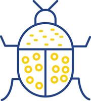 Beetle Line Two Color Icon vector