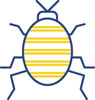 Bug Line Two Color Icon vector