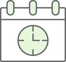 Time Management Fillay Icon vector