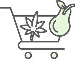 Cart Fillay Icon vector