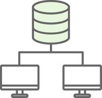 Data Center Fillay Icon vector