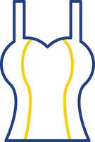 Tanktop Line Two Color Icon vector