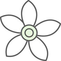 Alpine Forget Me Not Fillay Icon vector