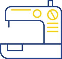 Sewing Machine Line Two Color Icon vector