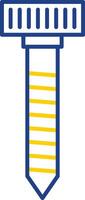 Screw Line Two Color Icon vector