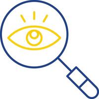 Observation Line Two Color Icon vector