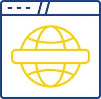 Website Line Two Color Icon vector