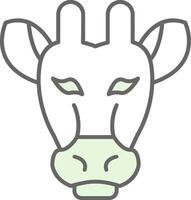 Giraffe Fillay Icon vector