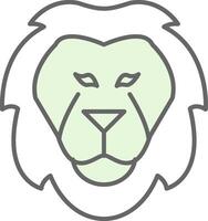 Lion Fillay Icon vector