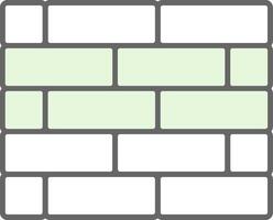 Brickwall Fillay Icon vector