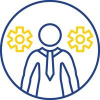 Business Line Two Color Icon vector