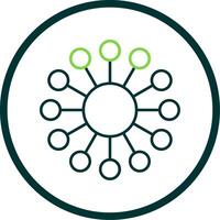 Diagram Line Circle Icon vector