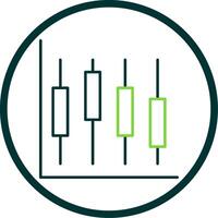 Diagram Line Circle Icon vector