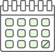 Calendar Fillay Icon vector