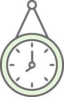 Wall Clock Fillay Icon vector