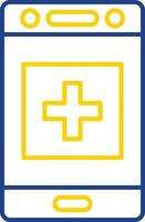 Health Line Two Color Icon vector