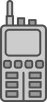 Walkie Talkie Fillay Icon vector