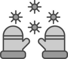 Winter gloves Fillay Icon vector